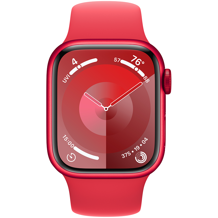 Apple Watch Series 9 GPS 41mm (PRODUCT)RED Aluminium Case with (PRODUCT)RED Sport Band - S/M,Model A2978