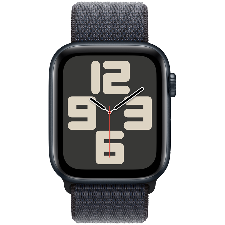 Apple Watch SE GPS 40mm Midnight Aluminium Case with Ink Sport Loop,Model A2722