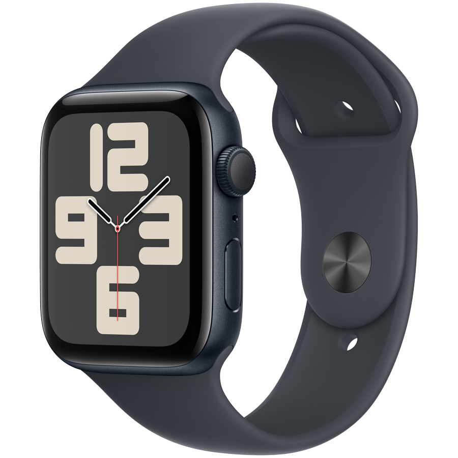 Apple Watch SE GPS 44mm Midnight Aluminium Case with Midnight Sport Band - M/L,Model A2723
