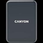 CANYON CH-15, Car holder and wireless charger MegaFix, C-15, 15W, Input: USB-C: 5V/2A, 9V/3A; Output: 5W, 7.5W, 10W, 15W;89*65*12mm,0.195kg,black