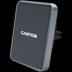 CANYON CH-15, Car holder and wireless charger MegaFix, C-15, 15W, Input: USB-C: 5V/2A, 9V/3A; Output: 5W, 7.5W, 10W, 15W;89*65*12mm,0.195kg,black