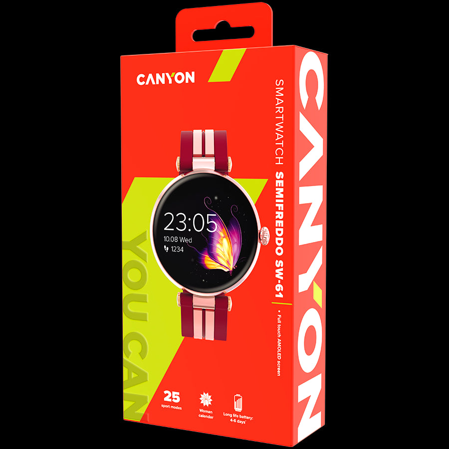 CANYON smart watch Semifreddo SW-61 Rose Gold