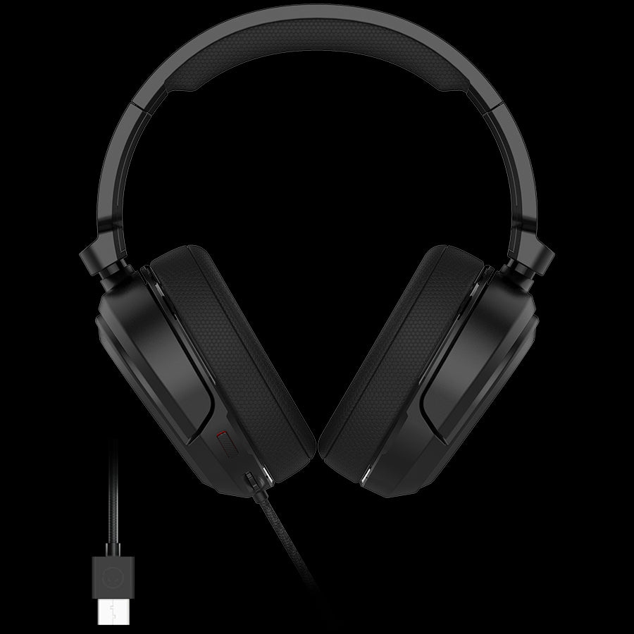 LORGAR Kaya 360, USB Gaming headset with microphone, CM108B, Plug&Play, USB-A connection cable 2m, fabric ear pads, size: 192*184.7*88mm, 0.314kg, black