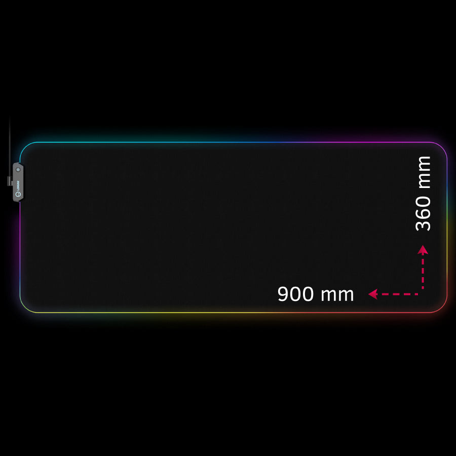 Lorgar Steller 919, Gaming mouse pad, High-speed surface, anti-slip rubber base, RGB backlight, USB connection, Lorgar WP Gameware support, size: 900mm x 360mm x 3mm, weight 0.635kg