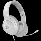 LORGAR Noah 101, Gaming headset with microphone, 3.5mm jack connection, cable length 2m, foldable design, PU leather ear pads, size: 185*195*80mm, 0.245kg, white