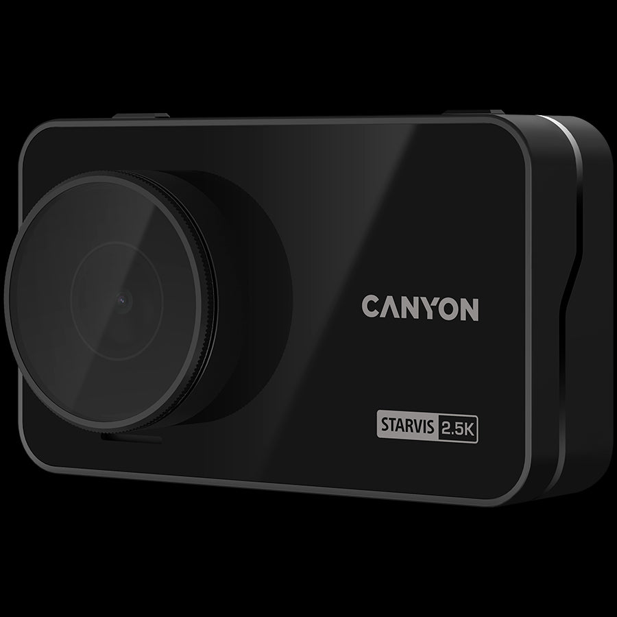 CANYON car recorder DVR25GPS WQHD 2.5K 1440p Wi-Fi GPS Black