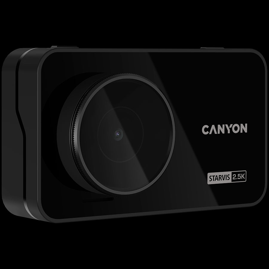 CANYON car recorder DVR25GPS WQHD 2.5K 1440p Wi-Fi GPS Black