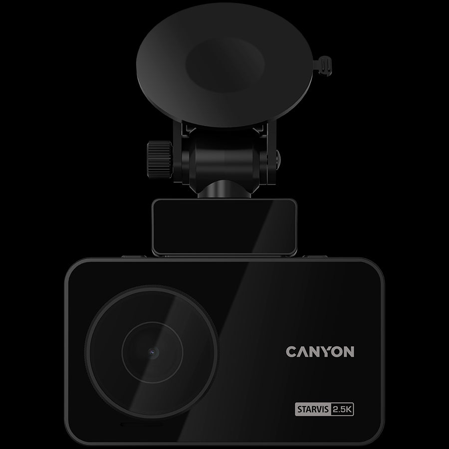 CANYON car recorder DVR25GPS WQHD 2.5K 1440p Wi-Fi GPS Black