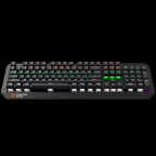 CANYON Hazard GK-6, Wired multimedia gaming keyboard with lighting effect, 108pcs rainbow LED, Numbers 104keys, EN double injection layout, cable length 1.8M, 450.5*163.7*42mm, 0.90kg, color black