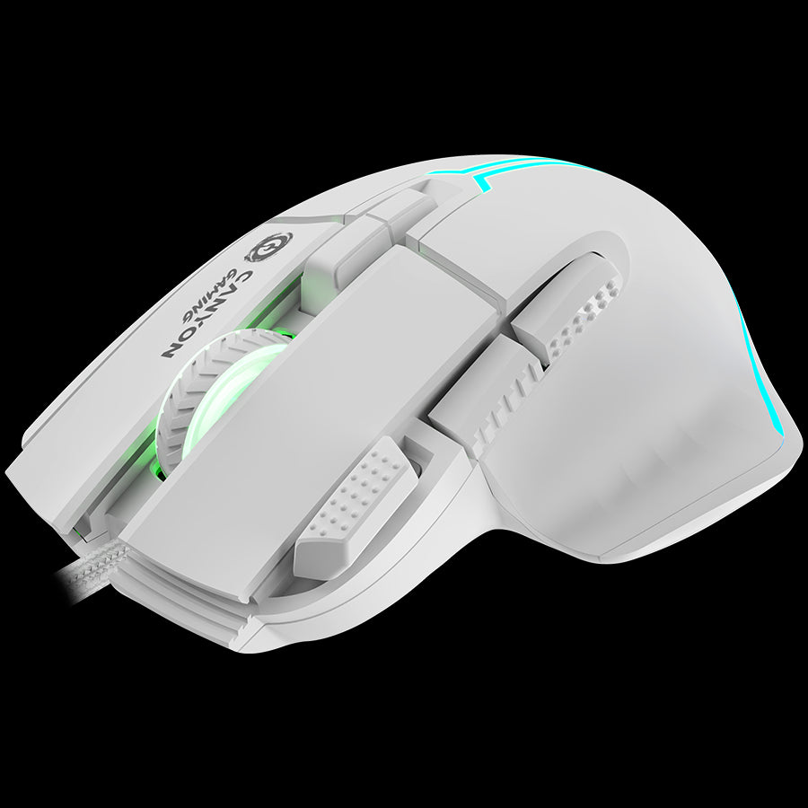CANYON mouse Fortnax GM-636 RGB 9buttons Wired White