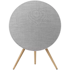 Beosound A9 5th Gen Speaker Natural Alu (Back Grey Mist/Cover Kvadrat Light Grey/Legs Oak)