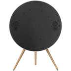 Beosound A9 5th Gen Speaker Natural Alu (Back Grey Mist/Cover Kvadrat Light Grey/Legs Oak)