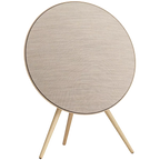 Beosound A9 5th Gen Speaker Gold Tone (Back Sand/Cover Golden/Legs White Oak)