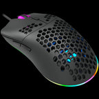 CANYON Puncher GM-11, Gaming Mouse with 7 programmable buttons, Pixart 3519 optical sensor, 4 levels of DPI and up to 4200, 5 million times key life, 1.65m Ultraweave cable, UPE feet and colorful RGB lights, Black, size:128.5x67x37.5mm, 105g