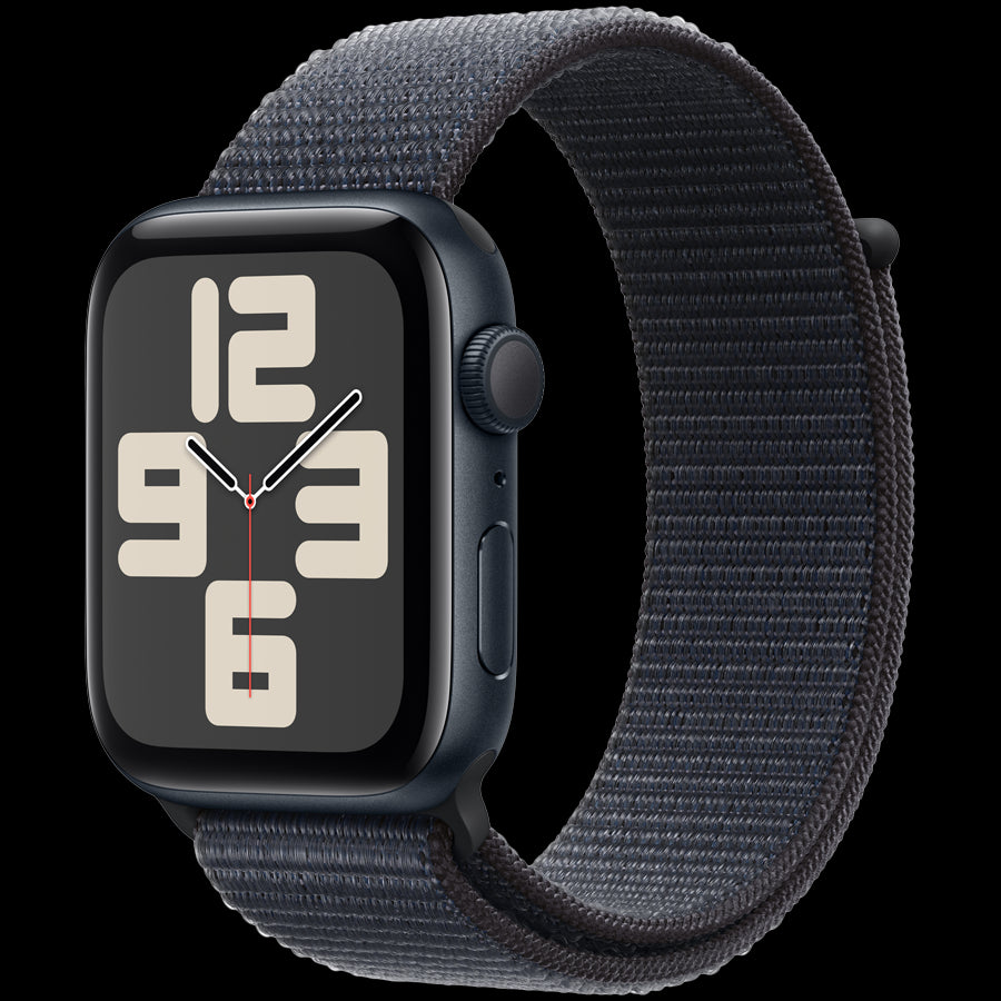 Apple Watch SE GPS 44mm Midnight Aluminium Case with Ink Sport Loop,Model A2723