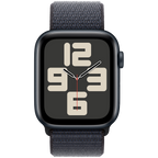 Apple Watch SE GPS 40mm Midnight Aluminium Case with Ink Sport Loop,Model A2722