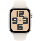 Apple Watch SE GPS 44mm Starlight Aluminium Case with Starlight Sport Band - S/M,Model A2723
