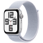 Apple Watch SE GPS 40mm Silver Aluminium Case with Blue Cloud Sport Loop,Model A2722
