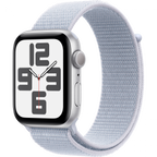 Apple Watch SE GPS 40mm Silver Aluminium Case with Blue Cloud Sport Loop,Model A2722