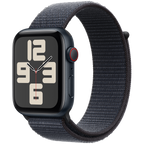 Apple Watch SE GPS + Cellular 40mm Midnight Aluminium Case with Ink Sport Loop,Model A2725