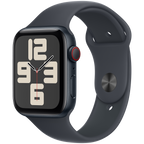 Apple Watch SE GPS + Cellular 40mm Midnight Aluminium Case with Midnight Sport Band - S/M,Model A2725