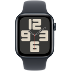 Apple Watch SE GPS + Cellular 40mm Midnight Aluminium Case with Midnight Sport Band - M/L,Model A2725
