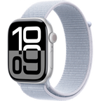 Apple Watch Series 10 GPS 42mm Silver Aluminium Case with Blue Cloud Sport Loop,Model A2997