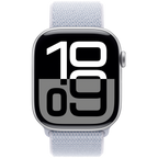 Apple Watch Series 10 GPS 42mm Silver Aluminium Case with Blue Cloud Sport Loop,Model A2997