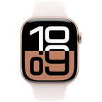 Apple Watch Series 10 GPS 42mm Rose Gold Aluminium Case with Light Blush Sport Band - M/L,Model A2997
