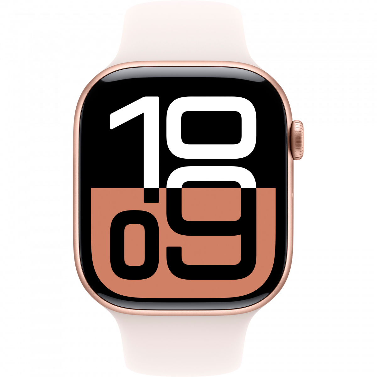 Apple Watch Series 10 GPS + Cellular 46mm Rose Gold Aluminium Case with Light Blush Sport Band - M/L,Model A3003