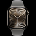 Apple Watch Series 10 GPS + Cellular 46mm Natural Titanium Case with Stone Grey Sport Band - S/M,Model A3003