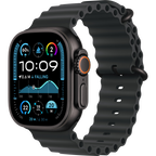 Apple Watch Ultra 2 GPS + Cellular 49mm Black Titanium Case with Black Ocean Band,Model A2986