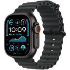 Apple Watch Ultra 2 GPS + Cellular 49mm Black Titanium Case with Black Ocean Band,Model A2986