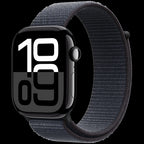 Apple Watch Series 10 GPS + Cellular 46mm Jet Black Aluminium Case with Ink Sport Loop,Model A3003