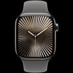 Apple Watch Series 10 GPS + Cellular 42mm Natural Titanium Case with Stone Grey Sport Band - M/L,Model A3001