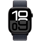 Apple Watch Series 10 GPS + Cellular 42mm Jet Black Aluminium Case with Ink Sport Loop,Model A3001