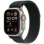 49mm Black Trail Loop - M/L - Natural Titanium Finish