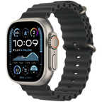 49mm Black Ocean Band Extension - Natural Titanium Finish