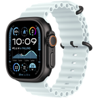 49mm Ice Blue Ocean Band Extension - Black Titanium Finish