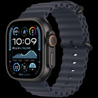 49mm Navy Ocean Band Extension - Black Titanium Finish