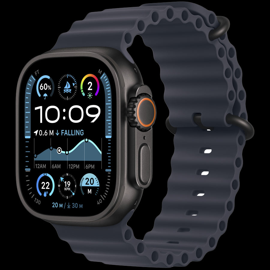 49mm Navy Ocean Band Extension - Black Titanium Finish