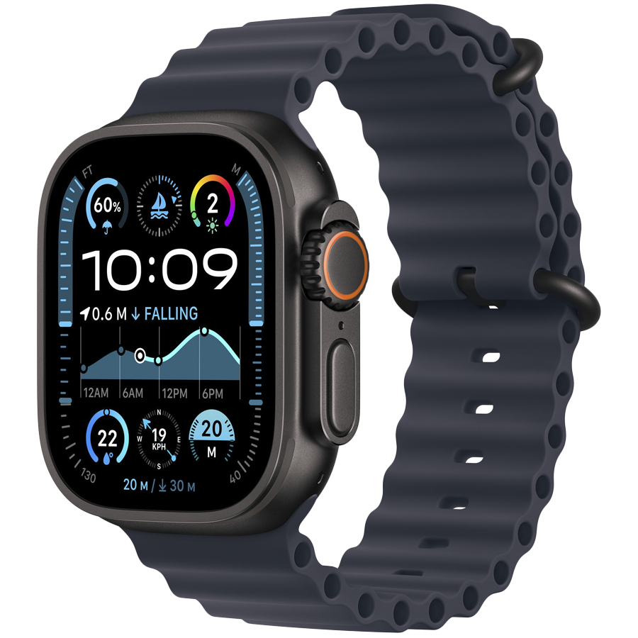 49mm Navy Ocean Band Extension - Black Titanium Finish