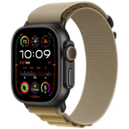 49mm Tan Alpine Loop - Medium - Black Titanium Finish