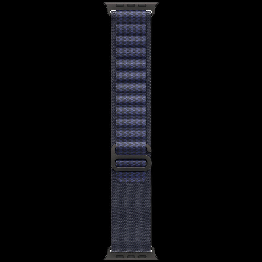 49mm Navy Alpine Loop - Medium - Black Titanium Finish