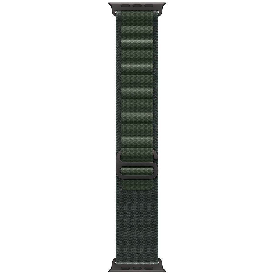 49mm Dark Green Alpine Loop - Medium - Black Titanium Finish