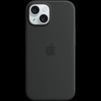 iPhone 15 Silicone Case with MagSafe - Black,Model A3123