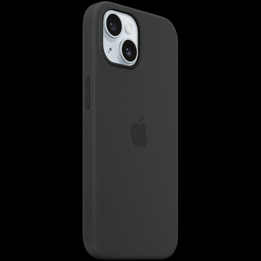 iPhone 15 Silicone Case with MagSafe - Black,Model A3123