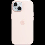 iPhone 15 Silicone Case with MagSafe - Light Pink,Model A3123