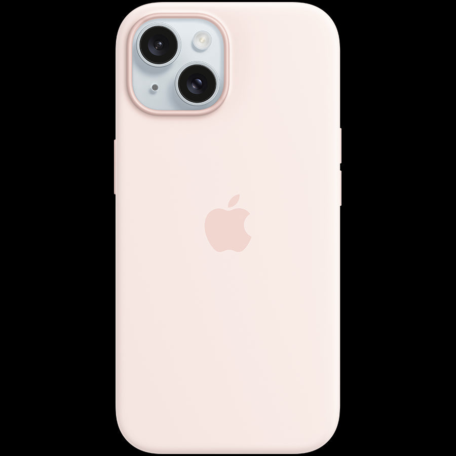 iPhone 15 Silicone Case with MagSafe - Light Pink,Model A3123