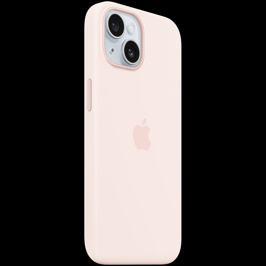 iPhone 15 Silicone Case with MagSafe - Light Pink,Model A3123